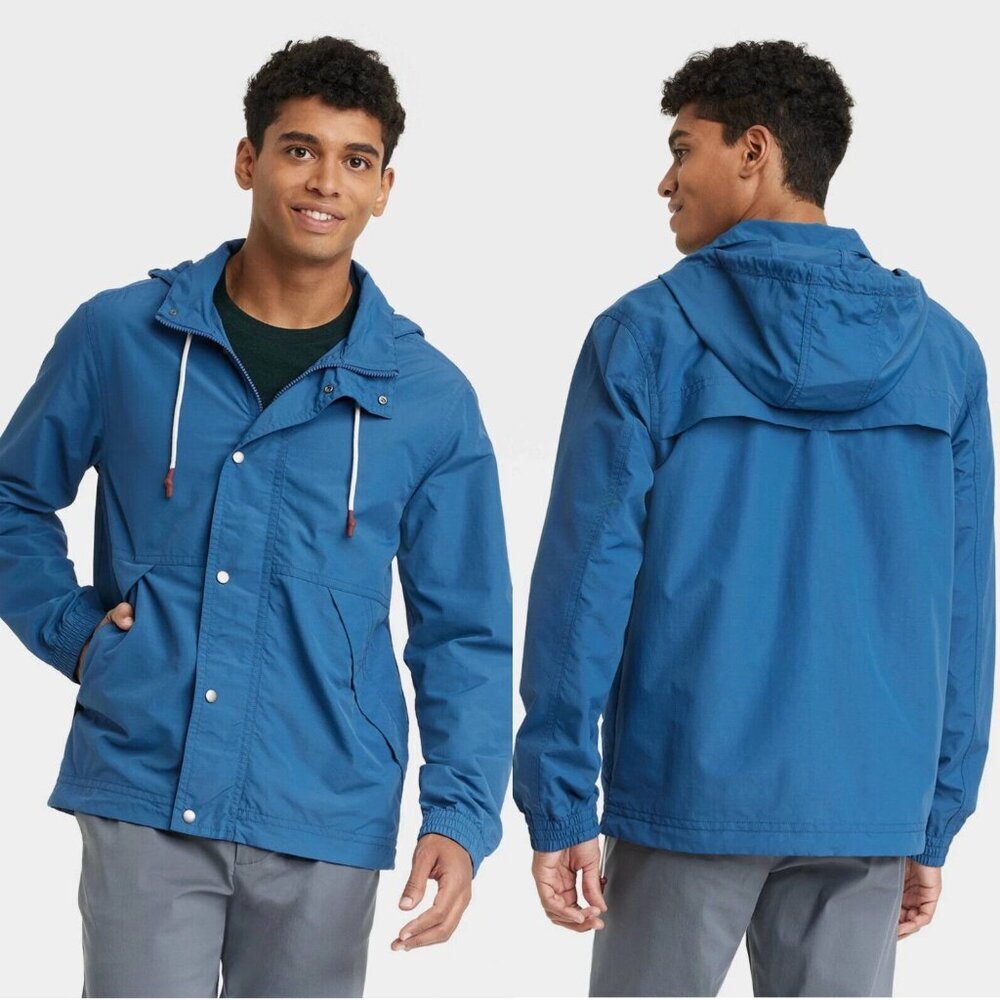 XL - Mens Elevated Rain Coat - Goodfellow Co - Blue